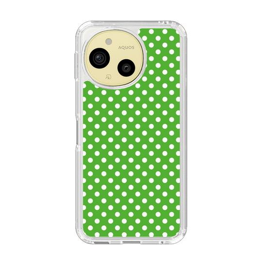 Slim Protection Case［ Small Dot - Green ］