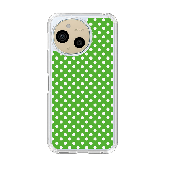 Slim Protection Case［ Small Dot - Green ］