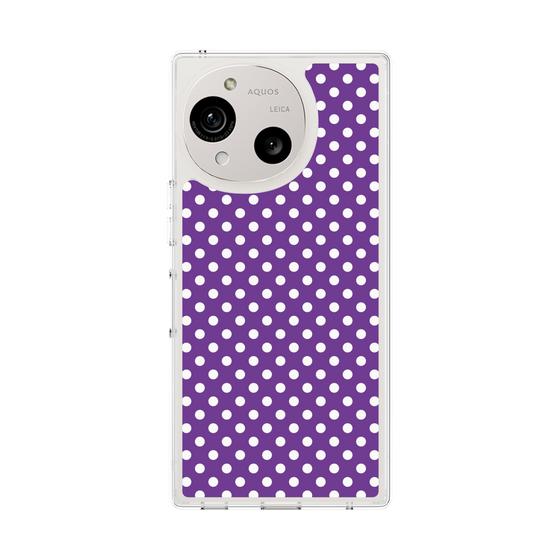 Slim Protection Case［ Small Dot - Purple ］