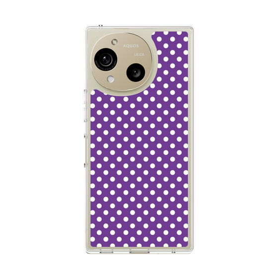 Slim Protection Case［ Small Dot - Purple ］