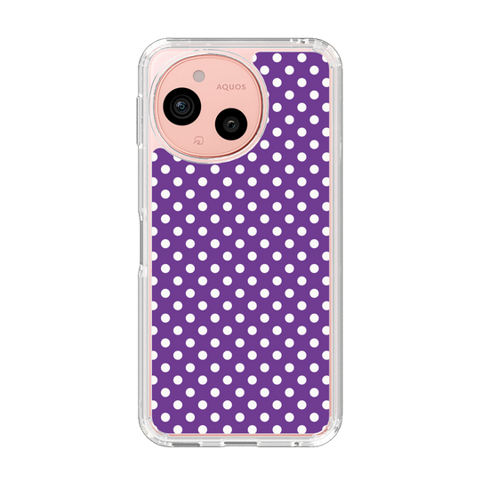 Slim Protection Case［ Small Dot - Purple ］