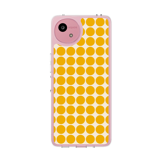 Slim Protection Case［ Big Dot - Yellow ］