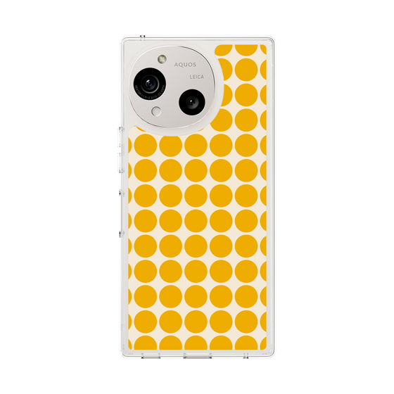 Slim Protection Case［ Big Dot - Yellow ］