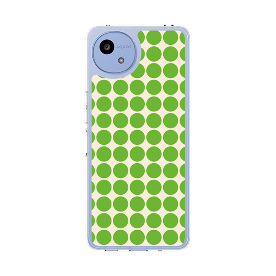 Slim Protection Case［ Big Dot - Green ］