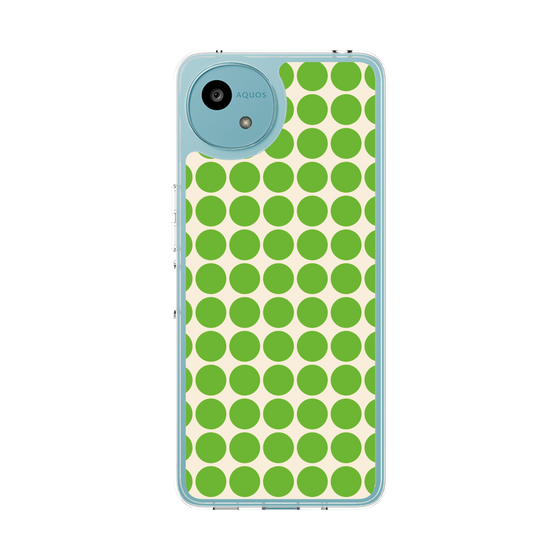 Slim Protection Case［ Big Dot - Green ］