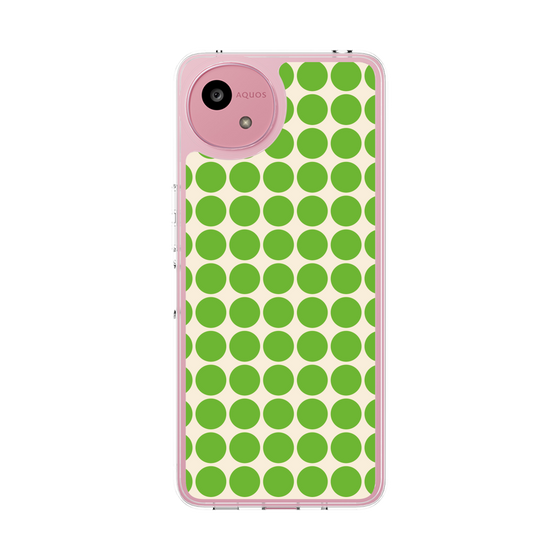 Slim Protection Case［ Big Dot - Green ］