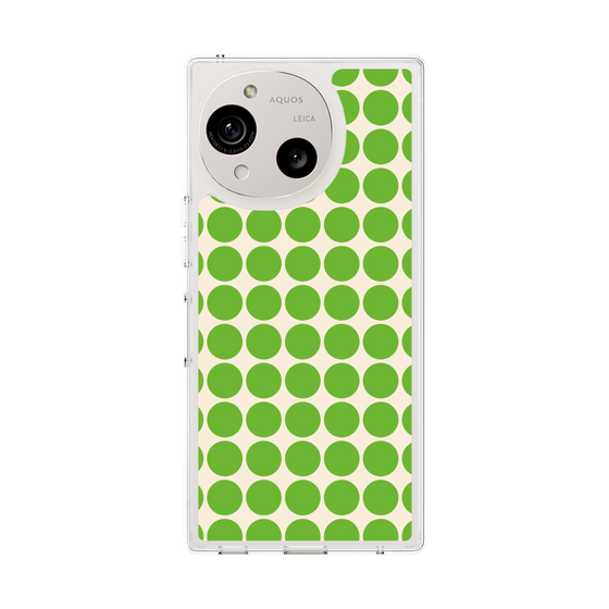 Slim Protection Case［ Big Dot - Green ］