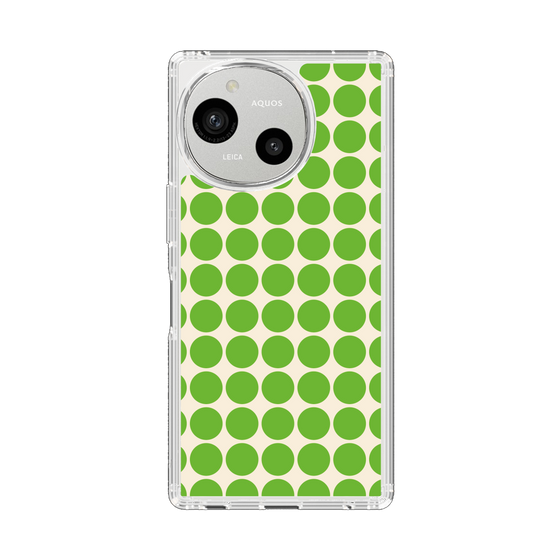Slim Protection Case［ Big Dot - Green ］