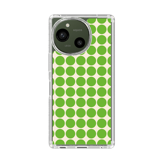 Slim Protection Case［ Big Dot - Green ］