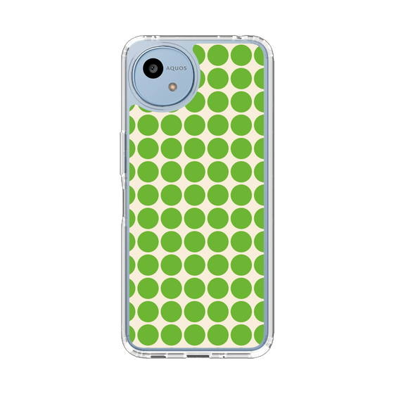 Slim Protection Case［ Big Dot - Green ］