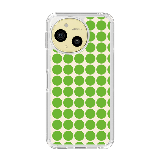 Slim Protection Case［ Big Dot - Green ］
