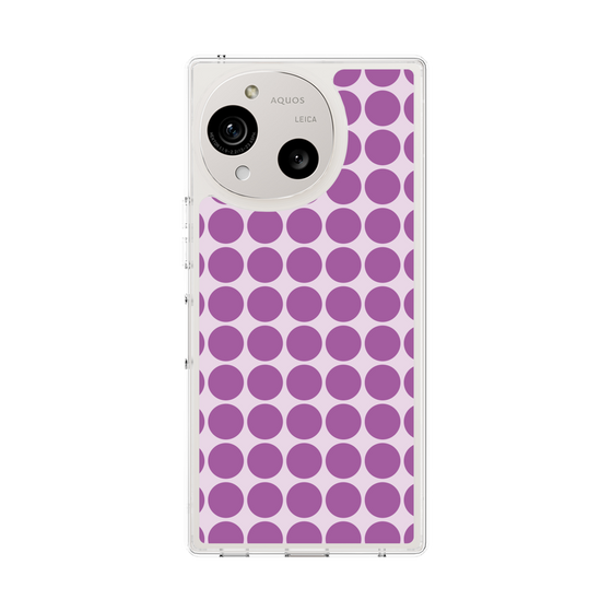 Slim Protection Case［ Big Dot - Purple ］