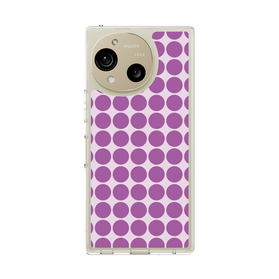 Slim Protection Case［ Big Dot - Purple ］