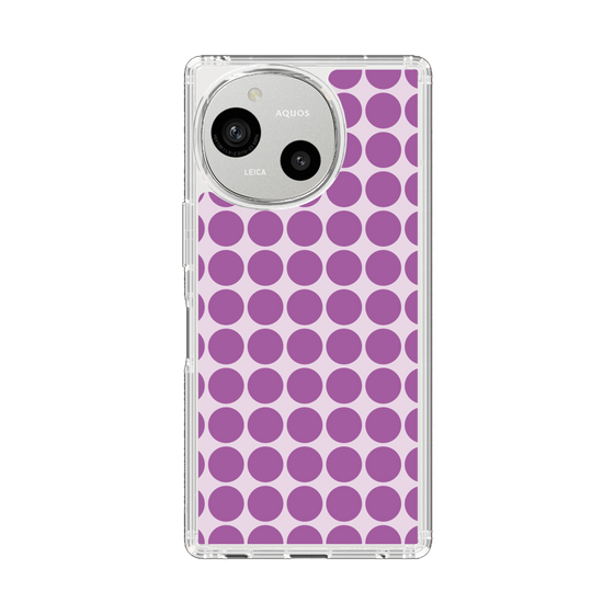 Slim Protection Case［ Big Dot - Purple ］