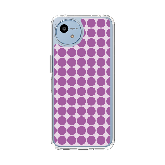 Slim Protection Case［ Big Dot - Purple ］