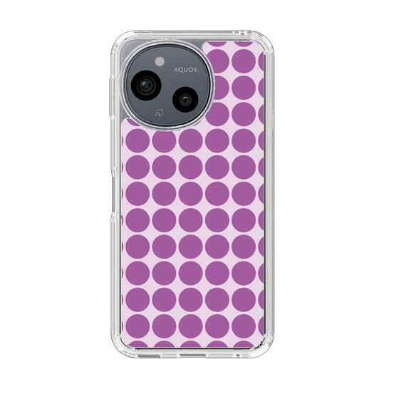 Slim Protection Case［ Big Dot - Purple ］