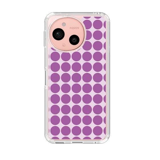 Slim Protection Case［ Big Dot - Purple ］