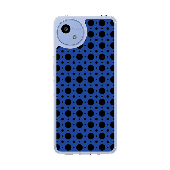 Slim Protection Case［ Shower Dot - Blue ］