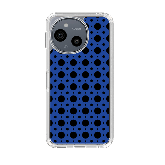 Slim Protection Case［ Shower Dot - Blue ］