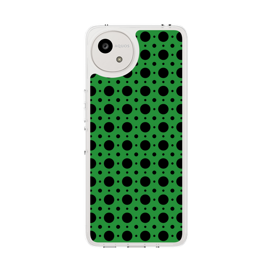Slim Protection Case［ Shower Dot - Green ］