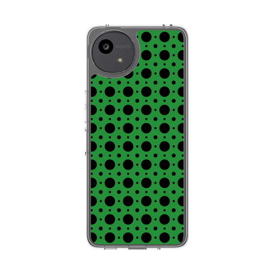 Slim Protection Case［ Shower Dot - Green ］