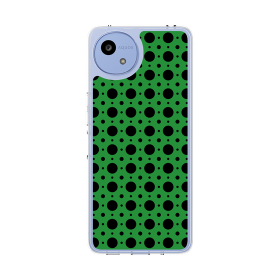 Slim Protection Case［ Shower Dot - Green ］