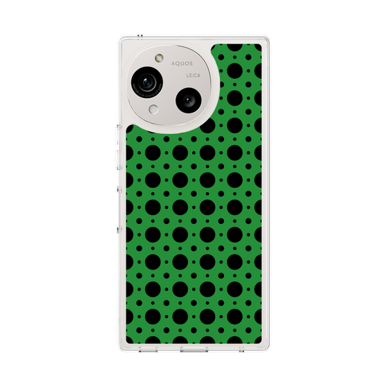 Slim Protection Case［ Shower Dot - Green ］