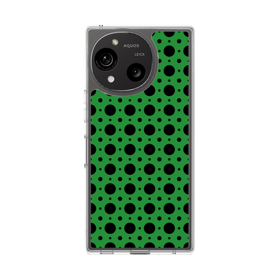 Slim Protection Case［ Shower Dot - Green ］