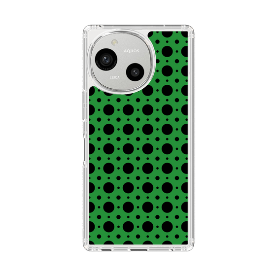 Slim Protection Case［ Shower Dot - Green ］