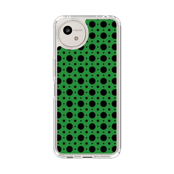 Slim Protection Case［ Shower Dot - Green ］