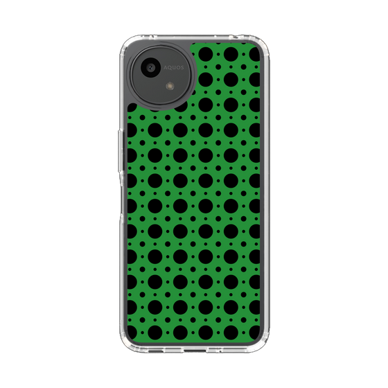 Slim Protection Case［ Shower Dot - Green ］