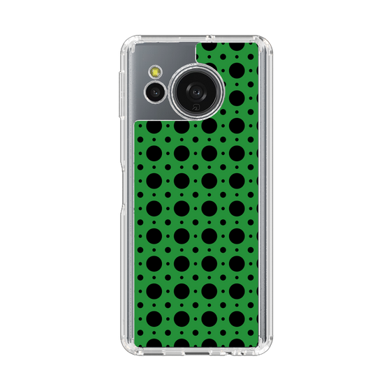 Slim Protection Case［ Shower Dot - Green ］
