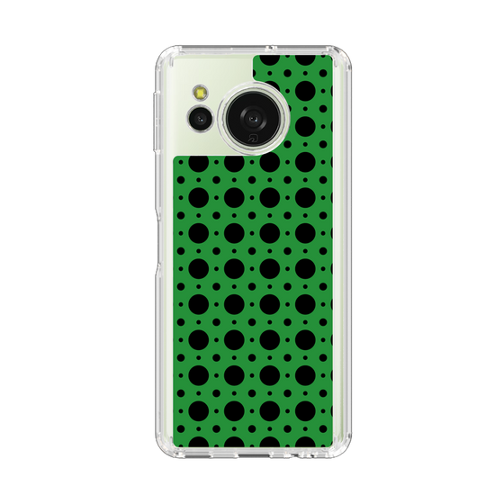 Slim Protection Case［ Shower Dot - Green ］