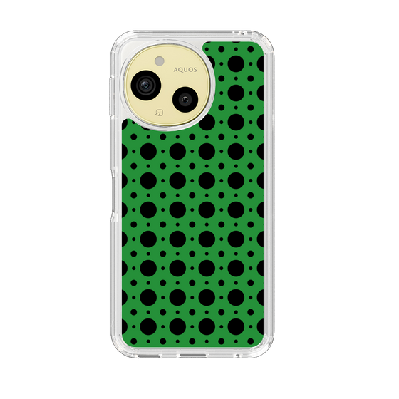 Slim Protection Case［ Shower Dot - Green ］