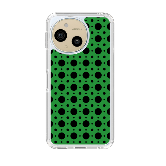 Slim Protection Case［ Shower Dot - Green ］