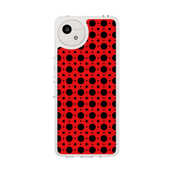 Slim Protection Case［ Shower Dot - Red ］