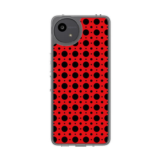 Slim Protection Case［ Shower Dot - Red ］