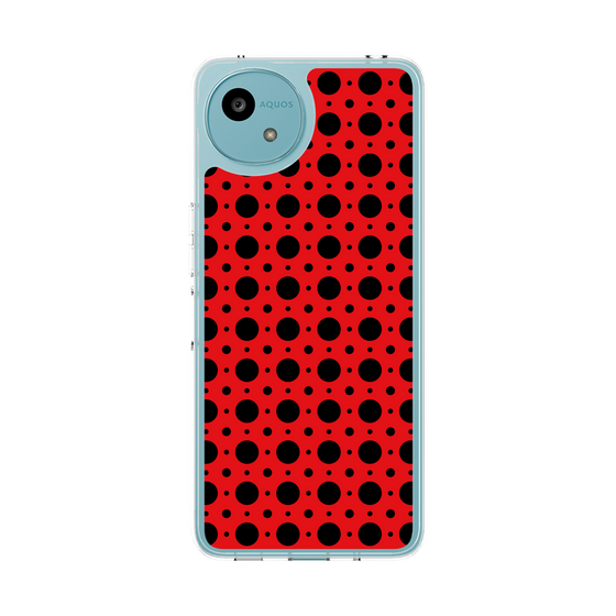 Slim Protection Case［ Shower Dot - Red ］