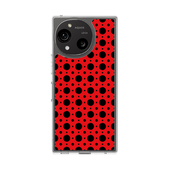 Slim Protection Case［ Shower Dot - Red ］
