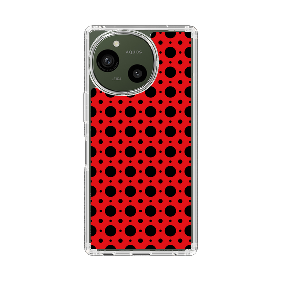 Slim Protection Case［ Shower Dot - Red ］