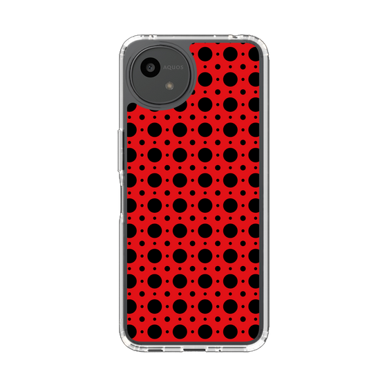Slim Protection Case［ Shower Dot - Red ］