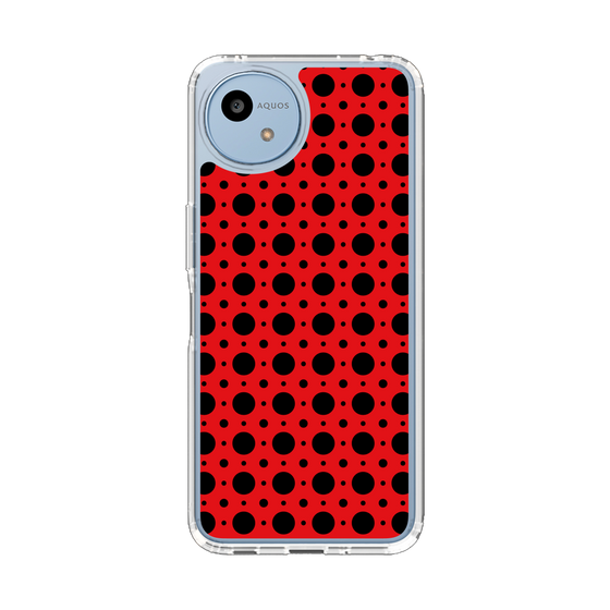 Slim Protection Case［ Shower Dot - Red ］