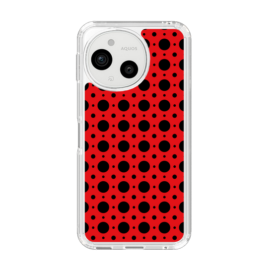 Slim Protection Case［ Shower Dot - Red ］