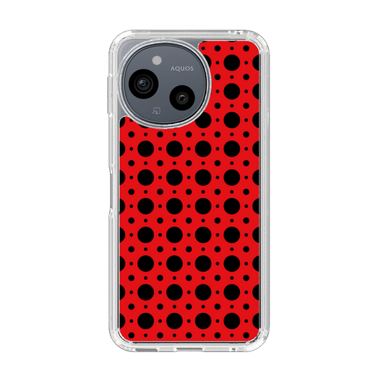 Slim Protection Case［ Shower Dot - Red ］