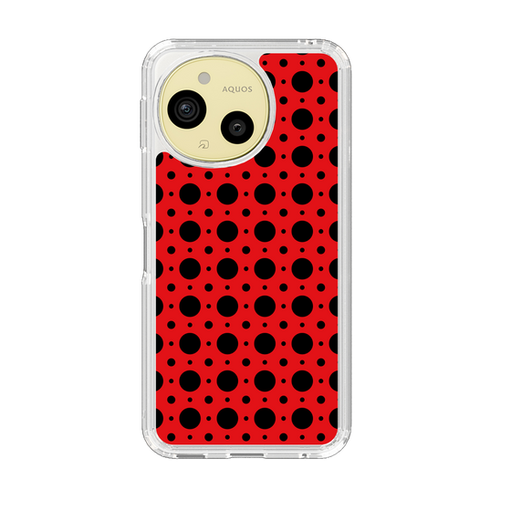 Slim Protection Case［ Shower Dot - Red ］