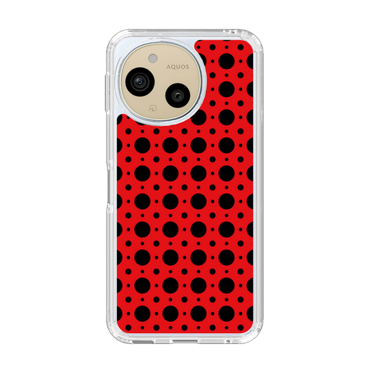 Slim Protection Case［ Shower Dot - Red ］