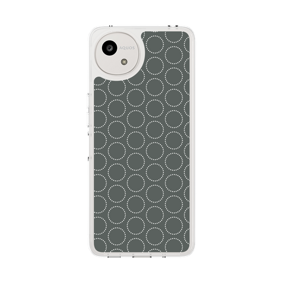 Slim Protection Case［ Dot Circle - Gray ］