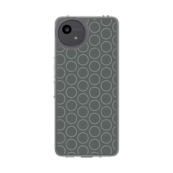 Slim Protection Case［ Dot Circle - Gray ］