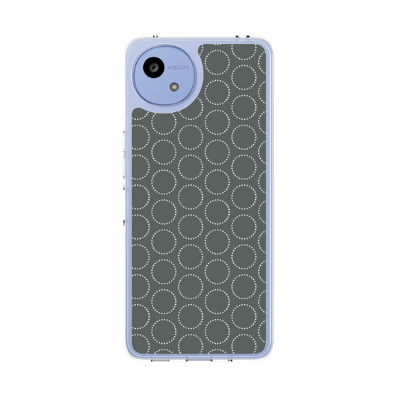 Slim Protection Case［ Dot Circle - Gray ］