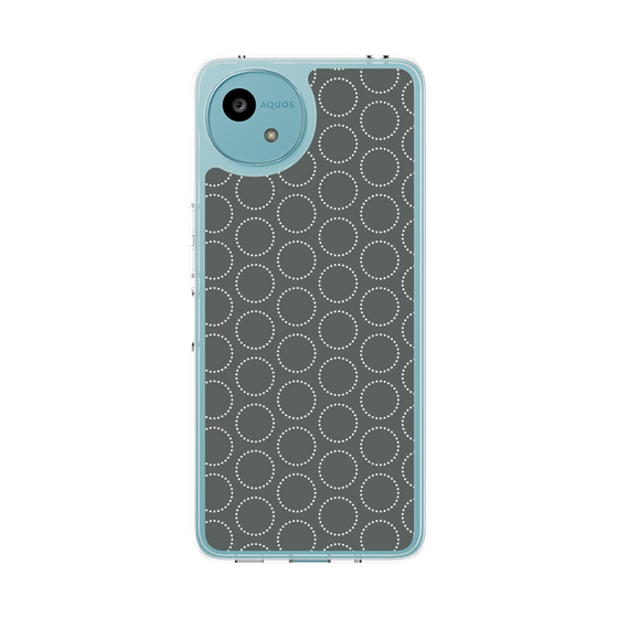 Slim Protection Case［ Dot Circle - Gray ］